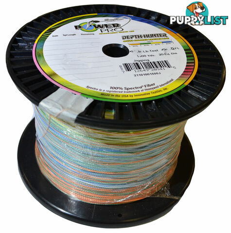 Power Pro Braid - Depth Hunter Multi colour 1500 Yard Spool - PPDH-1500 - Shimano