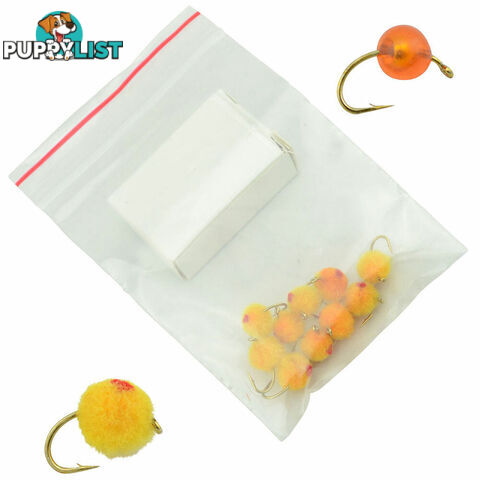 Todd Glo Bug / Trout Egg Flies (Pack of 10) - GLOB - EJ Todd and Son