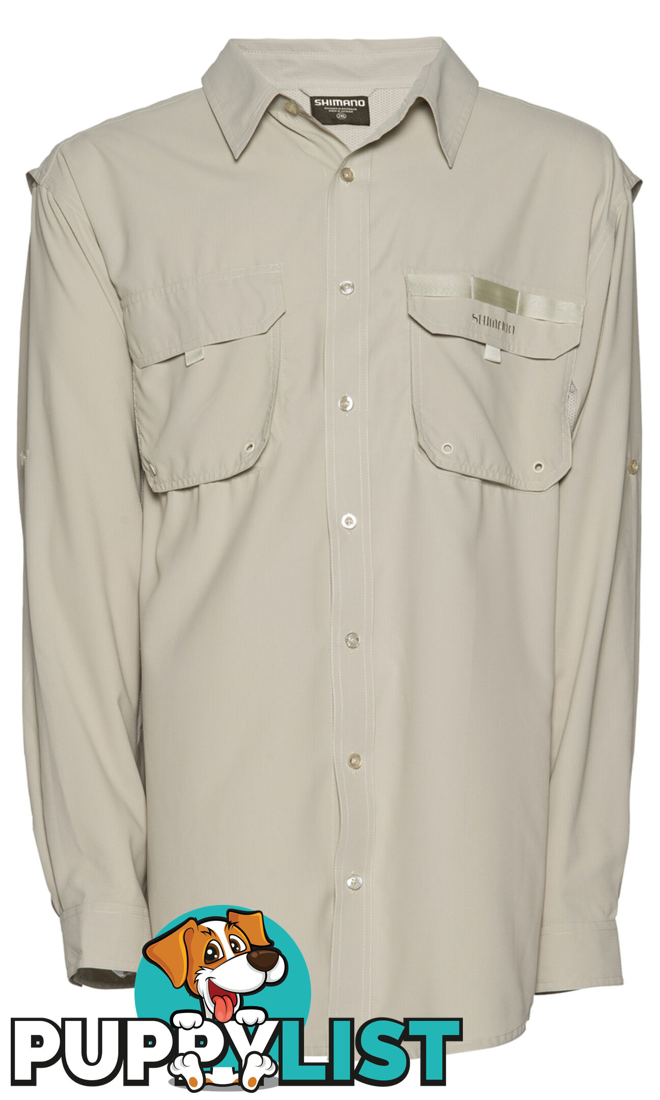 Shimano Vented Shirt Fishing Shirt Long Sleeve Oatmeal Colour - vented Oatmeal - Shimano