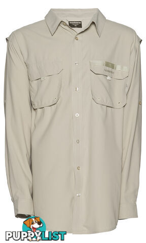 Shimano Vented Shirt Fishing Shirt Long Sleeve Oatmeal Colour - vented Oatmeal - Shimano