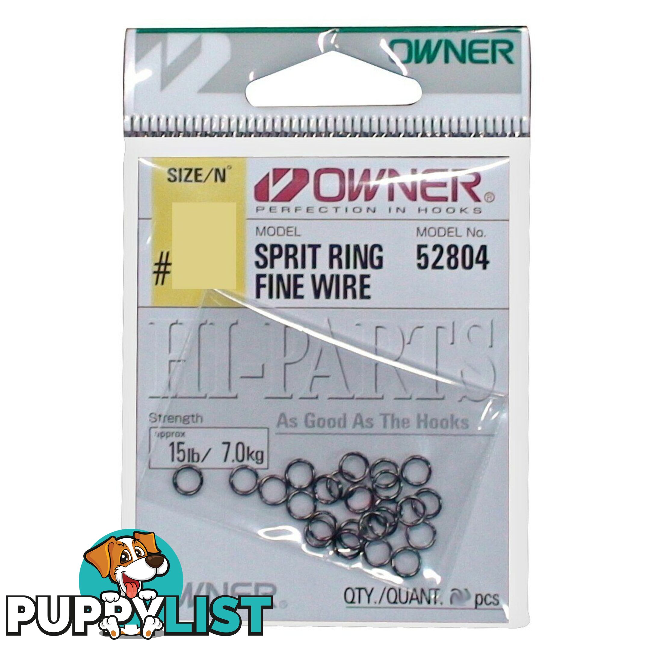 Owner Fine Wire Split Rings Packet - SPLIT_FW - Owner Hooks & Tackle