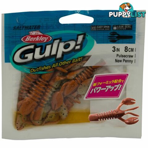 Berkley Gulp Pulse Craw Lures - BGPCRW - Berkley