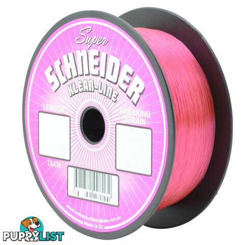 Schneider Pink Fishing Line 500 Metres - SCHPNK500 - Schneider Fishing Line