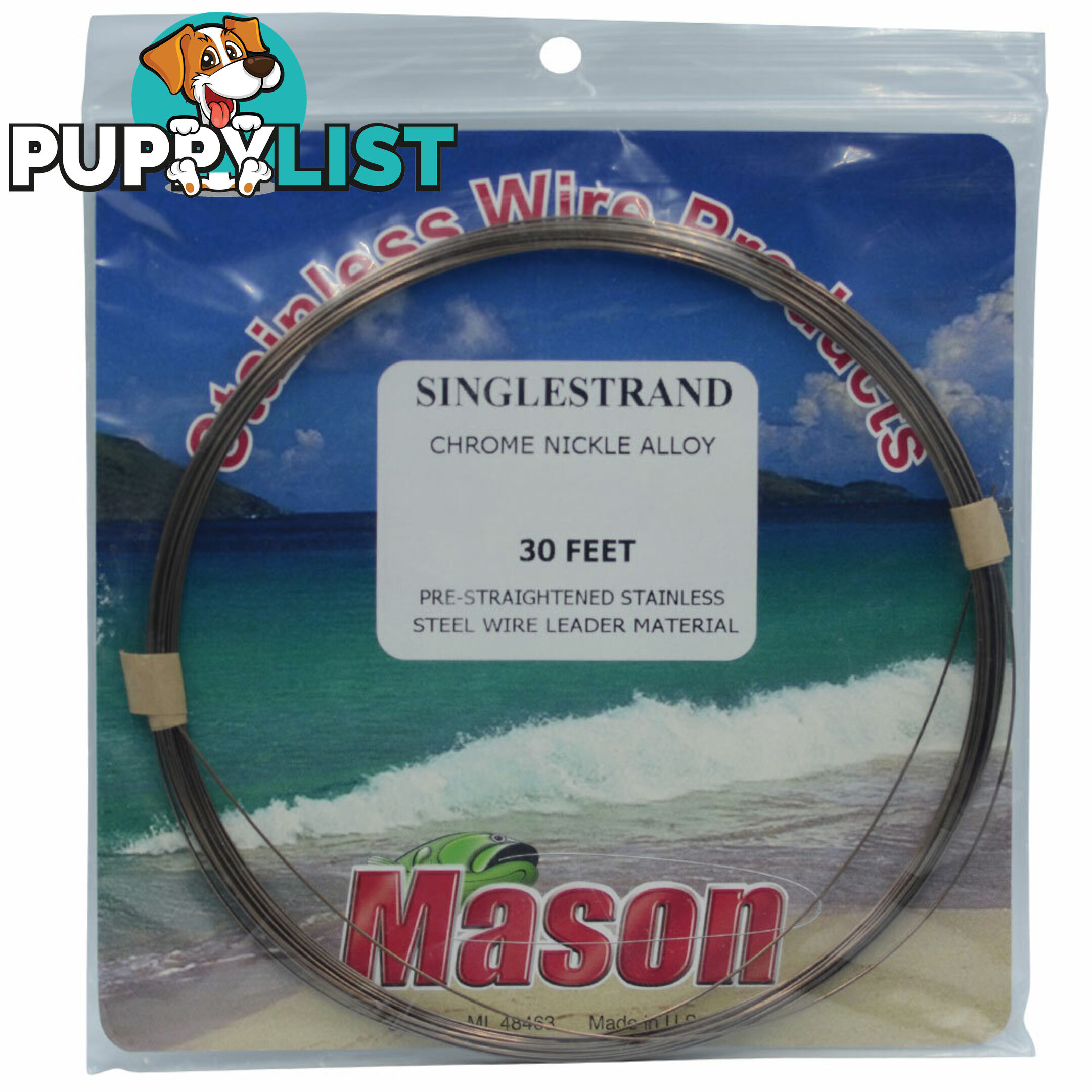 Mason Single Strand Wire Chrome Nickel Alloy - MWCNA - Fishing Gear Other