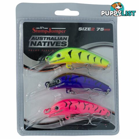 StumpJumper Fishing Lures - 3pc Australian Natives Lure Pack - 37PNATIVE - StumpJumper - 9312961042243