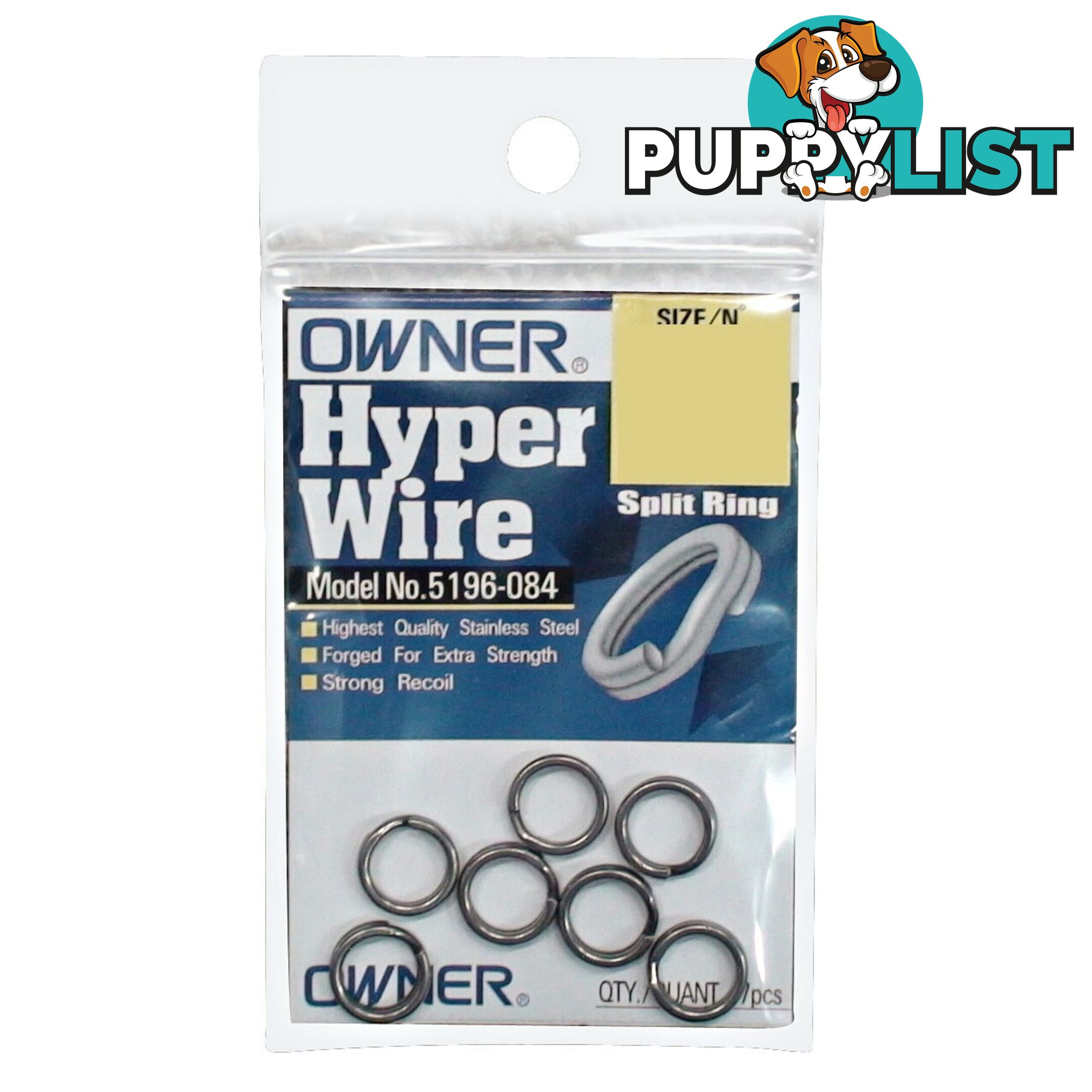 Owner Hyper Wire Split Rings Packet - Hyper Wire - Owner Hooks & Tackle