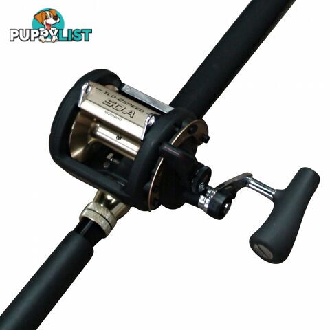 Shimano TLD 50 2 speed fishing reel with T-curve 24kg Rod - Game 50-2 - Shimano