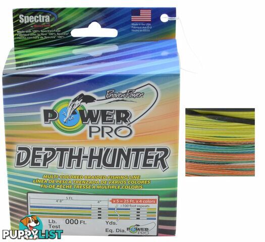 Power Pro Depth Hunter (Multi Colour Braid) - PPDH - Power Pro Braid