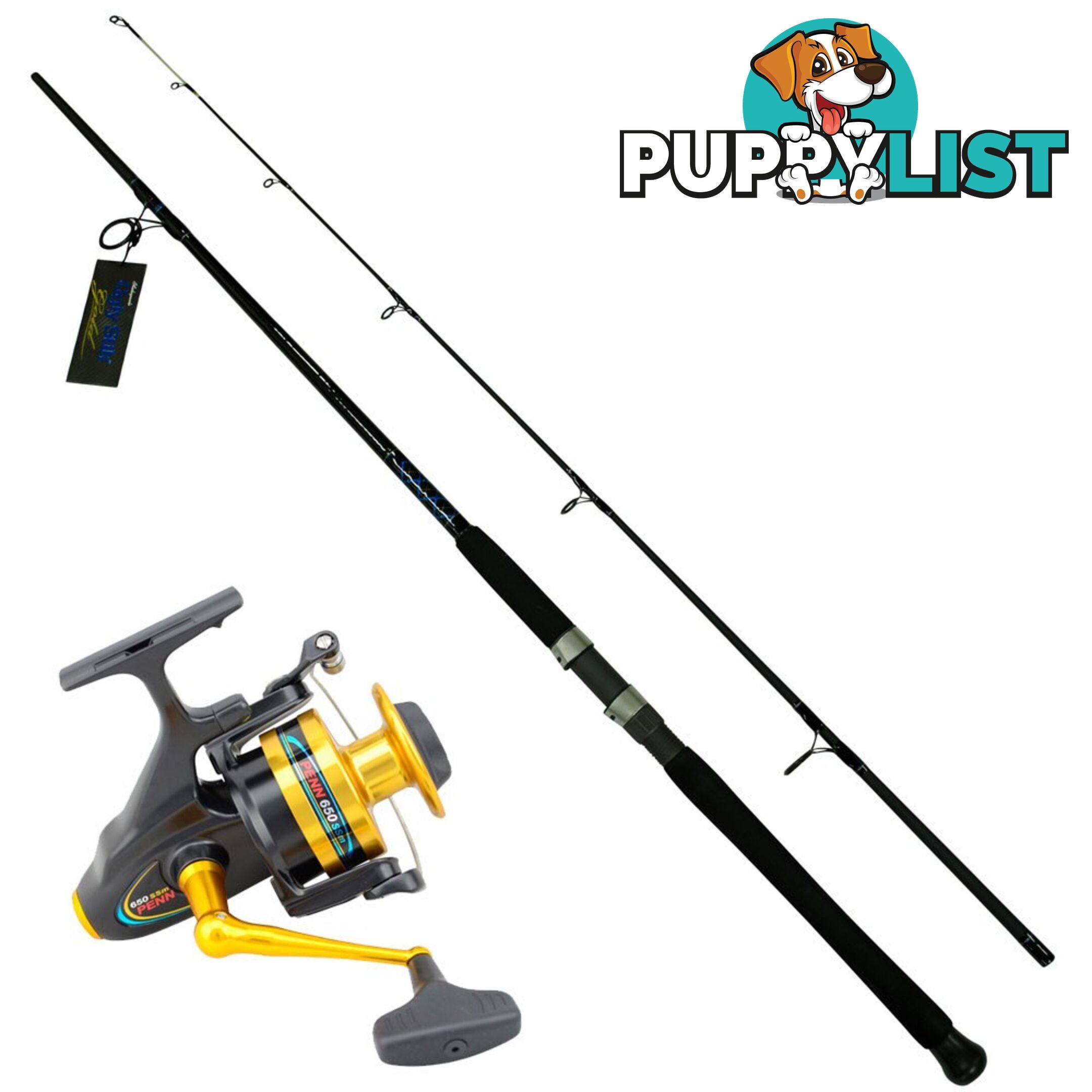 General Purpose Fishing Combo 8ft Ugly Stik 650SSM Penn Reel - ssm82 - Penn