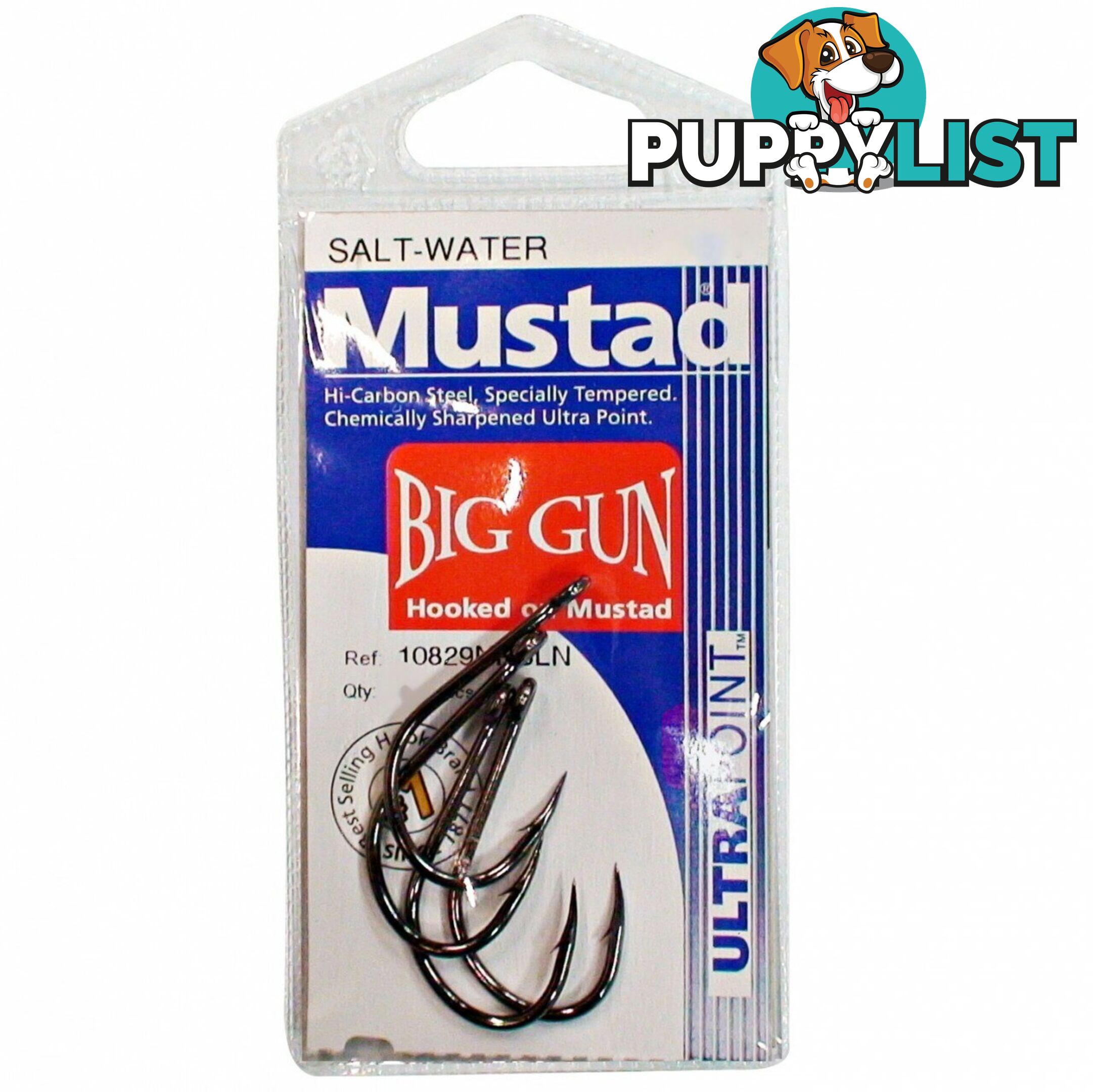 Mustad Big Gun Heavy Duty Fishing Hooks Single Packet - BigGUN (pre pk) - Mustad Hooks