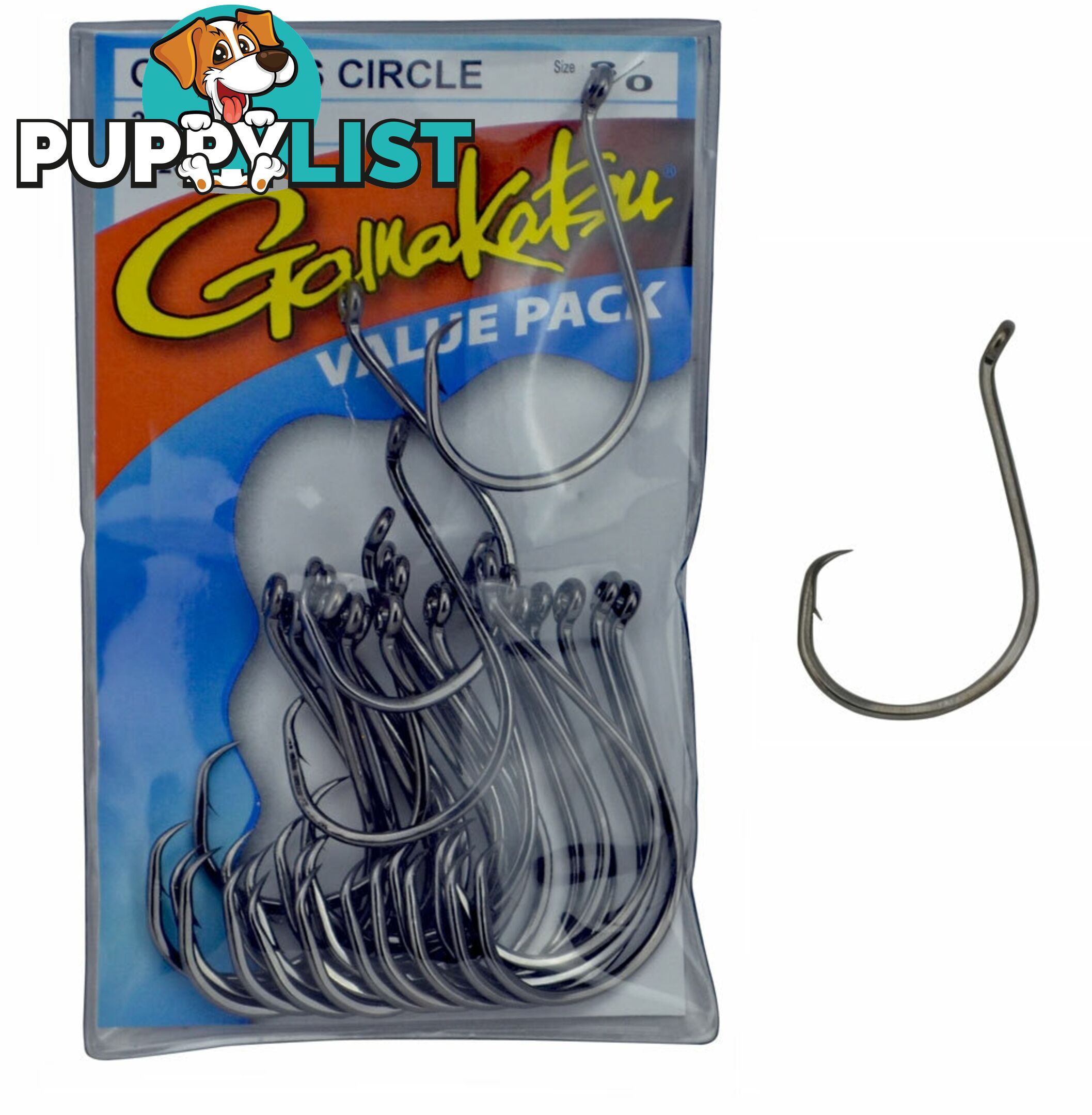 Gamakatsu Octopus Circle Hooks (Value Pack of 25) - CIRCLE-Gam-25pc - Gamakatsu