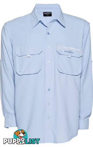 Shimano Vented Shirt Blue Skyway Fishing Shirt Long Sleeve - vented Skyway - Shimano