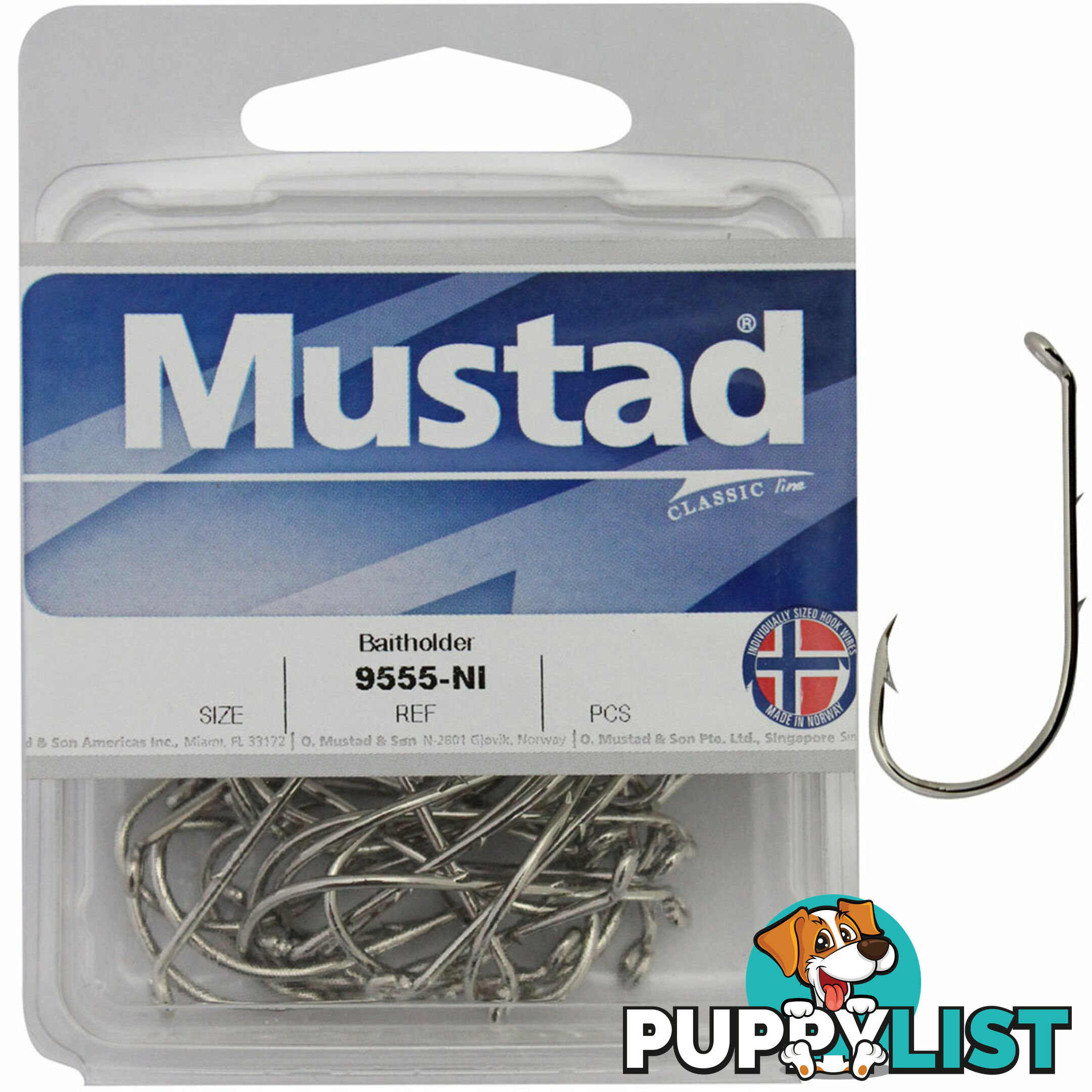 Mustad 9555b Baitholder Fishing Hooks (Boxes) - 9555B - Mustad Hooks