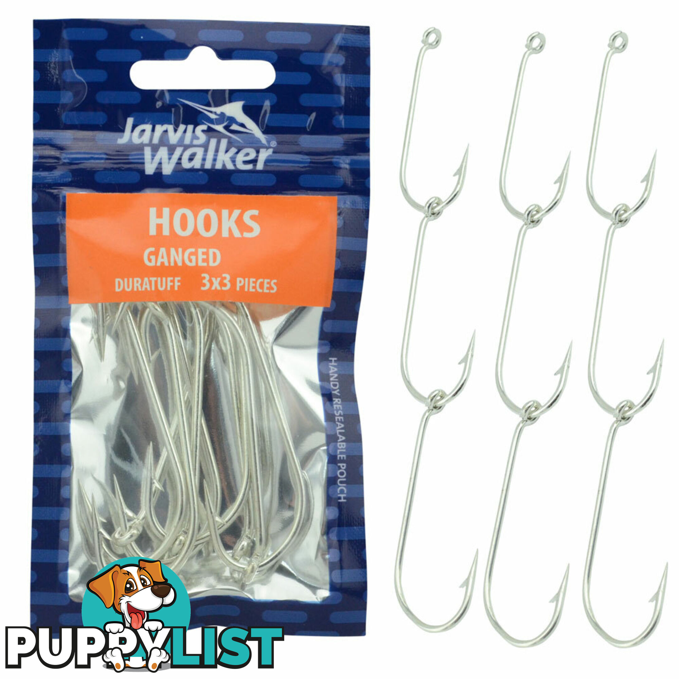 Jarvis Walker Gang Hooks Ready Rigged - G/H Rigged - Jarvis Walker