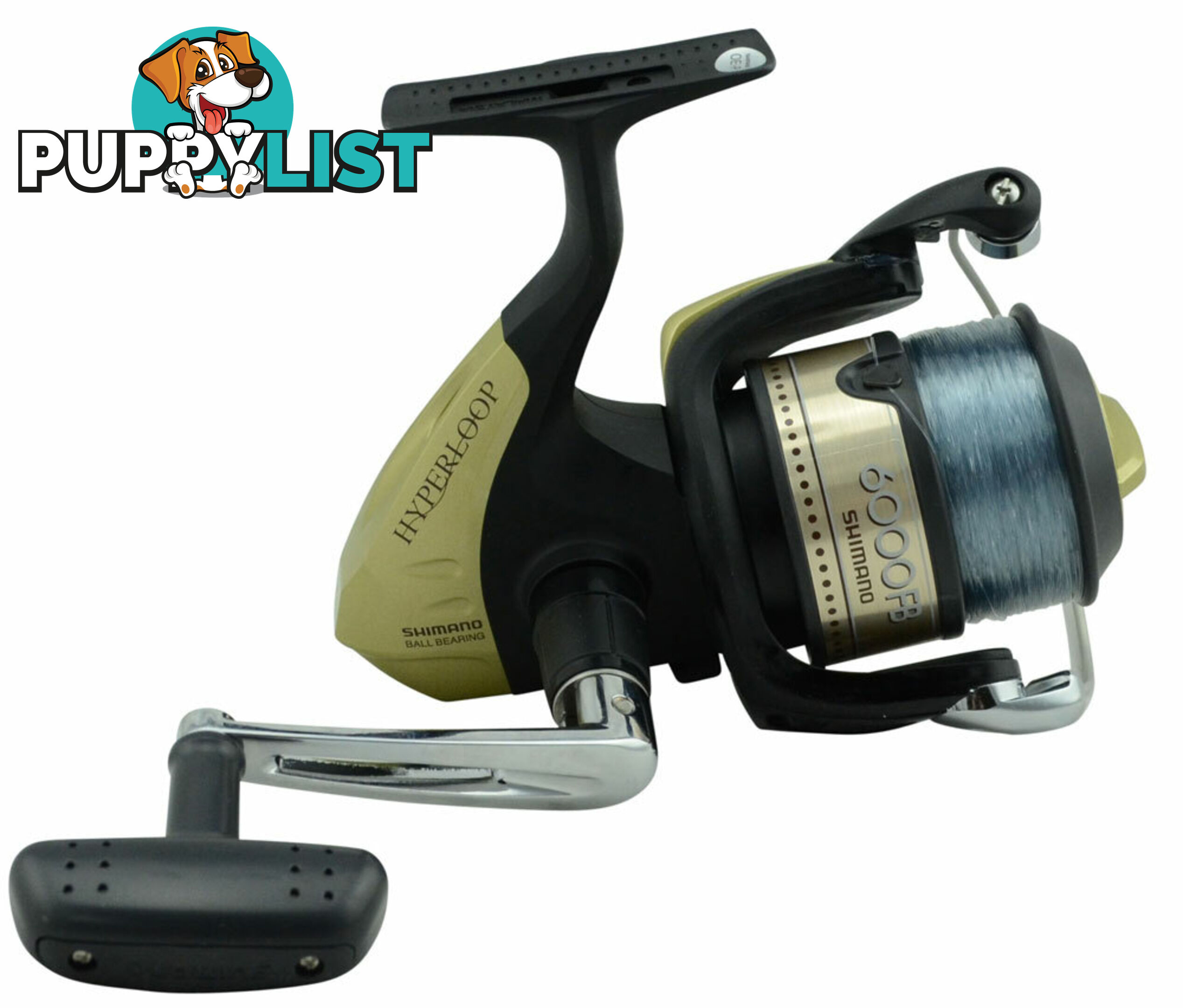 Shimano Hyperloop 6000 Fishing reel with line - HL6000FB - Shimano - 022255075534