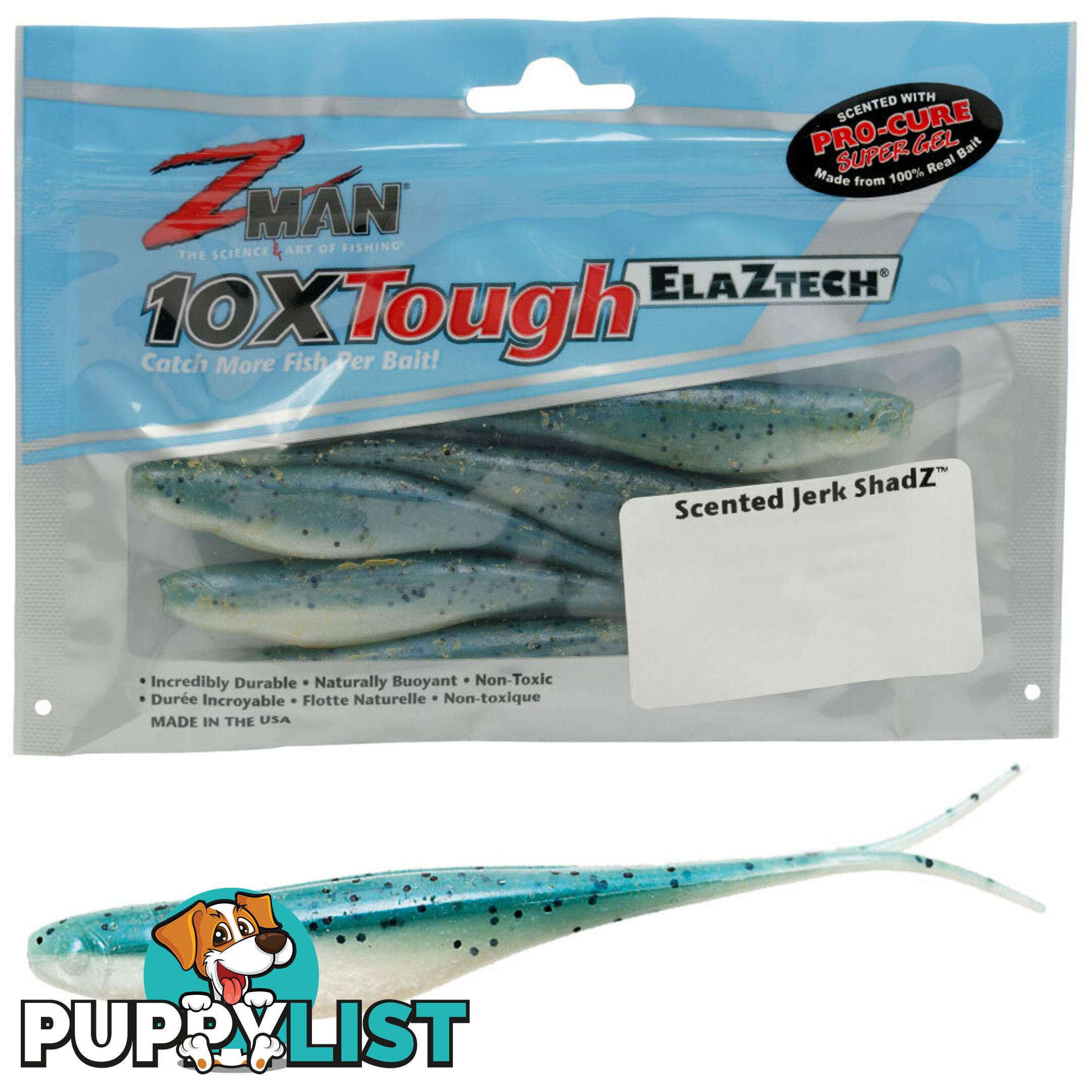 Z Man Jerk Shadz 5 inch Soft Lures - Zman-5in - Zman