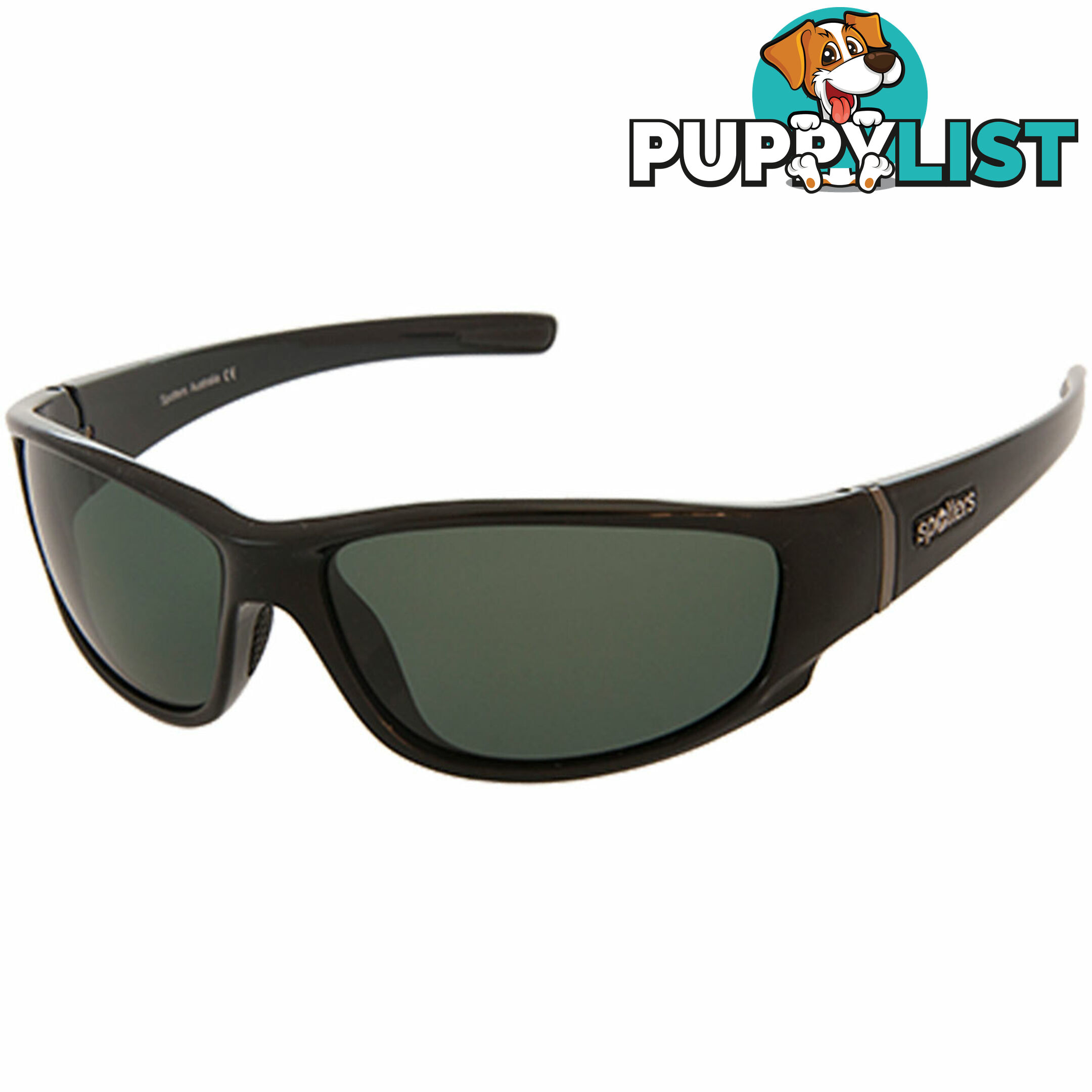 Spotters Cristo Sunglasses Gloss Black Frame CR39 Lens - Spotters Cristo CR39 - Spotters Sunglasses