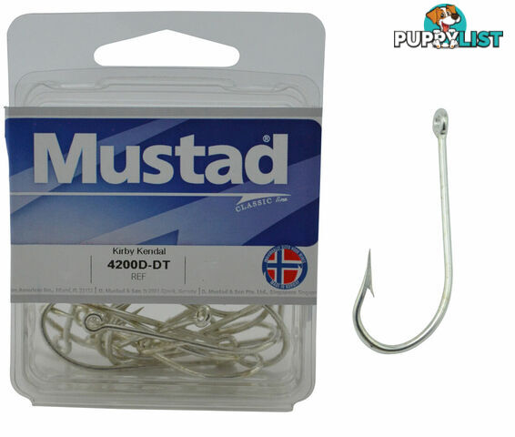 Mustad Kendal Kirby Hooks 4200D (Boxes) - 4200D Kirby - Mustad Hooks