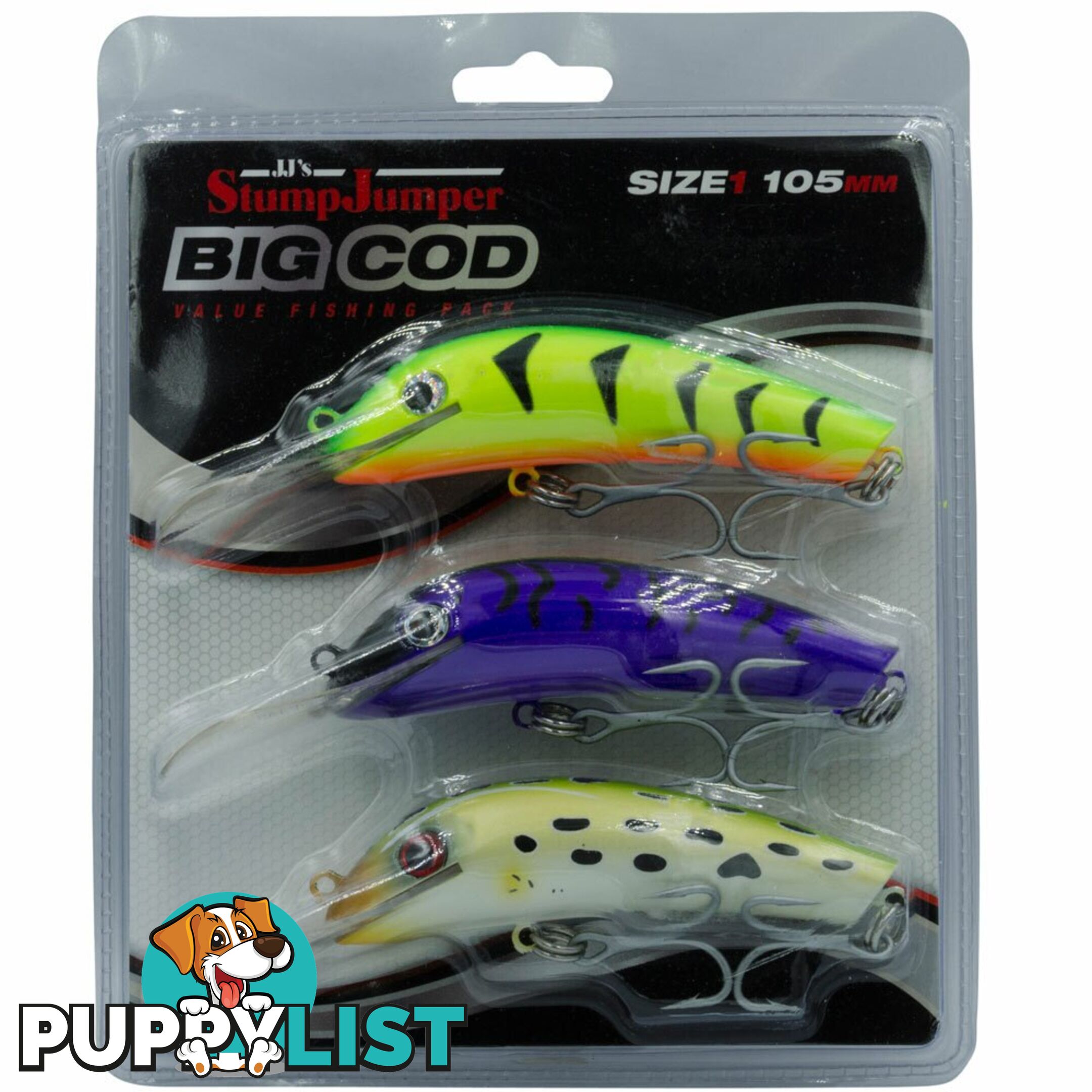 StumpJumper Cod Lure Pack (3 Lures) - 37PBCOD - StumpJumper - 9312961042250