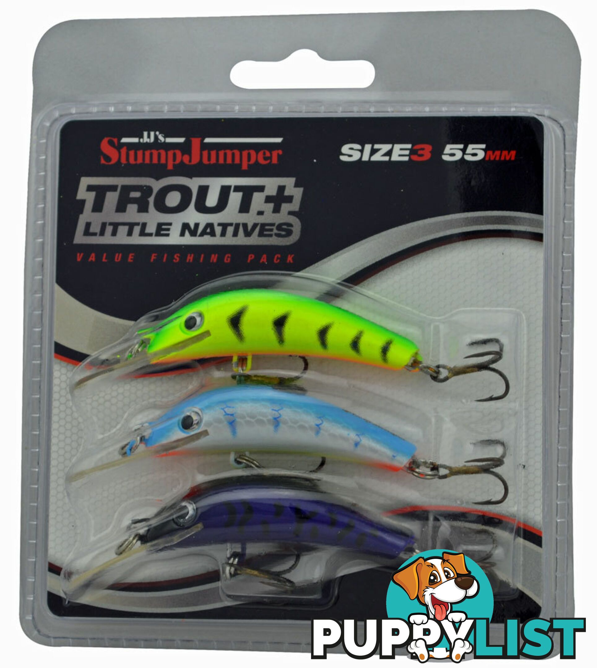 StumpJumper Fishing Lures - 3pc Trout Lure Pack - 37PTROUT - StumpJumper - 9312961042236