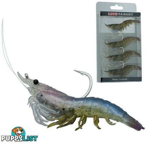 Live Target Shrimps - Soft Plastic Prawns - 42138 - Live Target