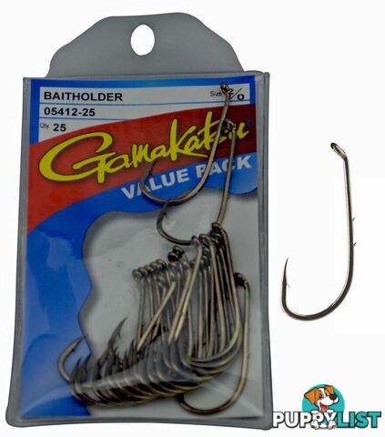 Gamakatsu Baitholder Fishing Hooks (25pc value pack) - Gam BH V25 - Gamakatsu