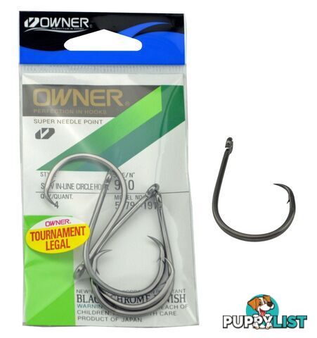 Owner SSW Inline Circle hooks (Model 5179) - 5179-121 - Owner Hooks & Tackle