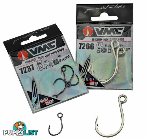 VMC Inline Single Hooks For Lures (packet) - VMC-Inline - VMC