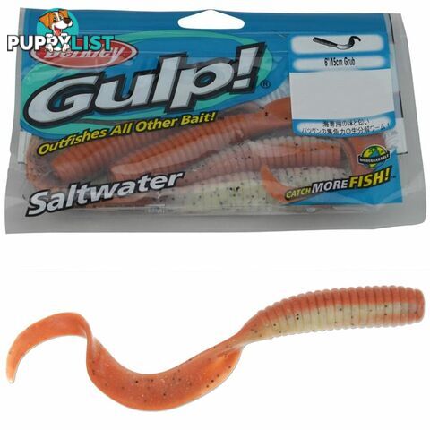 Berkley Gulp 6 inch grub fishing lures - G-Grub - Berkley