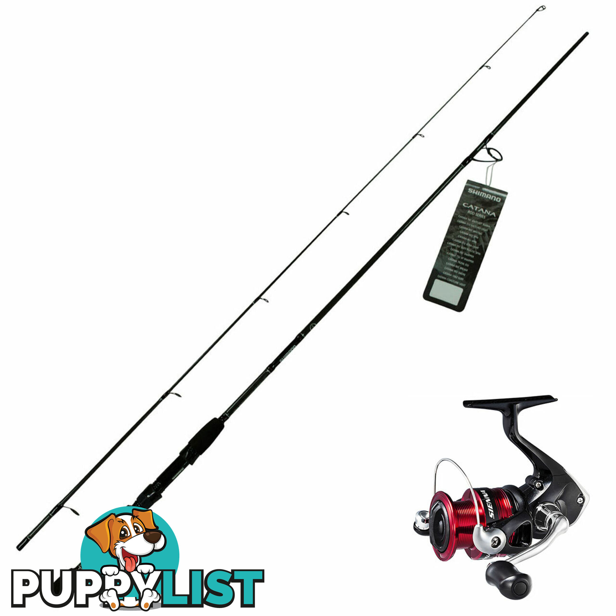 Shimano Catana 702 Estuary Fishing Rod with Sienna 2500 Fishing Reel - Cat702/2500SIE - Shimano