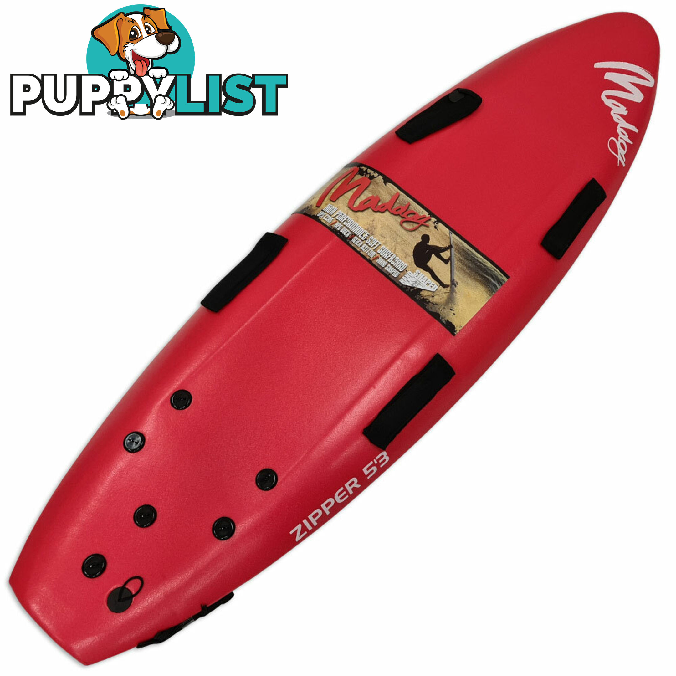 Mad Dog Nipper Training Board - SF1412 RED5'3 - Mirage Watersports - 9318701080865