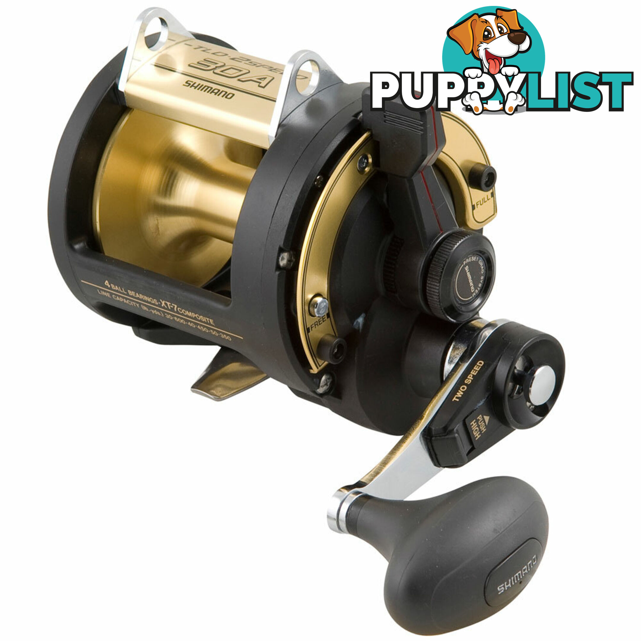 Shimano TLD 30 2 Speed Fishing Reel : TLD30A - TLD2SP30A - Shimano - 022255084574