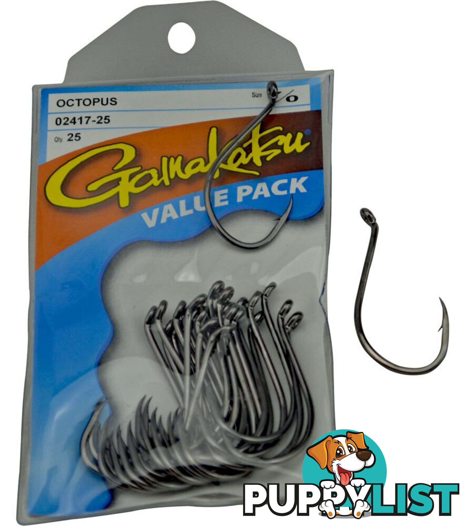 Gamakatsu Octopus Hooks (Value Pack 25pcs) - OCB-Octopus-Plain - Gamakatsu