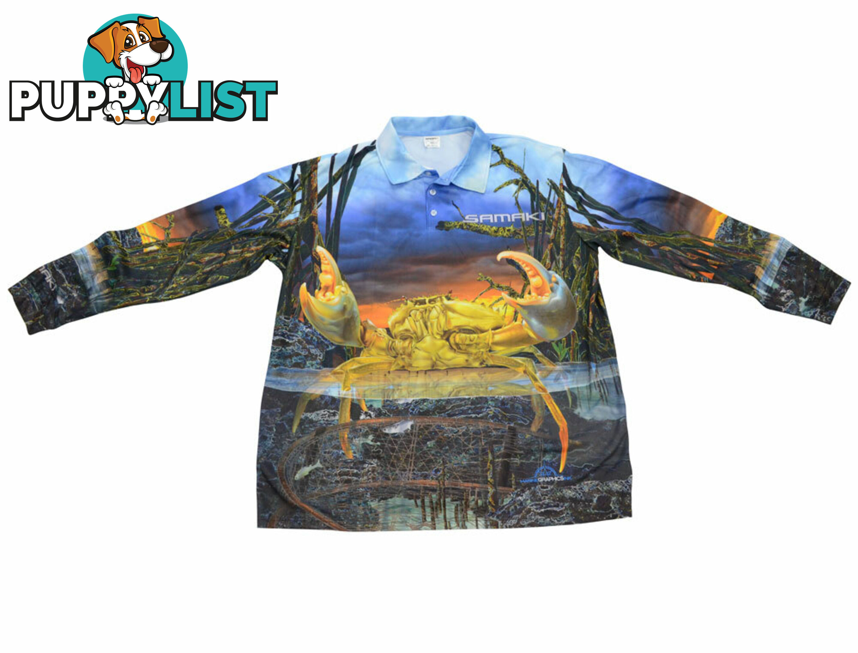 Samaki Mud Crab Fishing Shirt - SMCSHADULT - Samaki