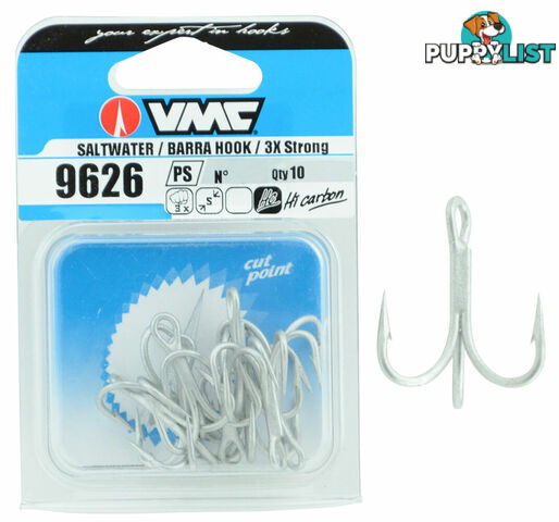 VMC Treble Hook Model 9626 Box of 10 Treble hooks - VMC9626PS - VMC