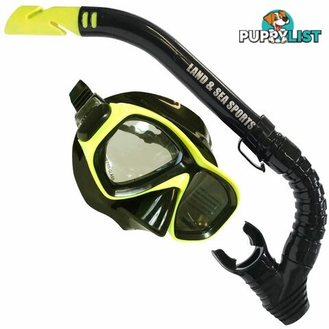 Land And Sea Black MIRROR Clearwater Mask And Snorkel - 6103654390 - Land and sea - 9325132073786