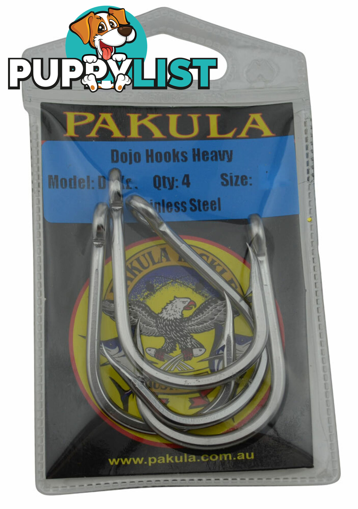 Pakula Dojo Game Fishing Hooks (Pack of 4) - Pak-HK - Pakula Lures