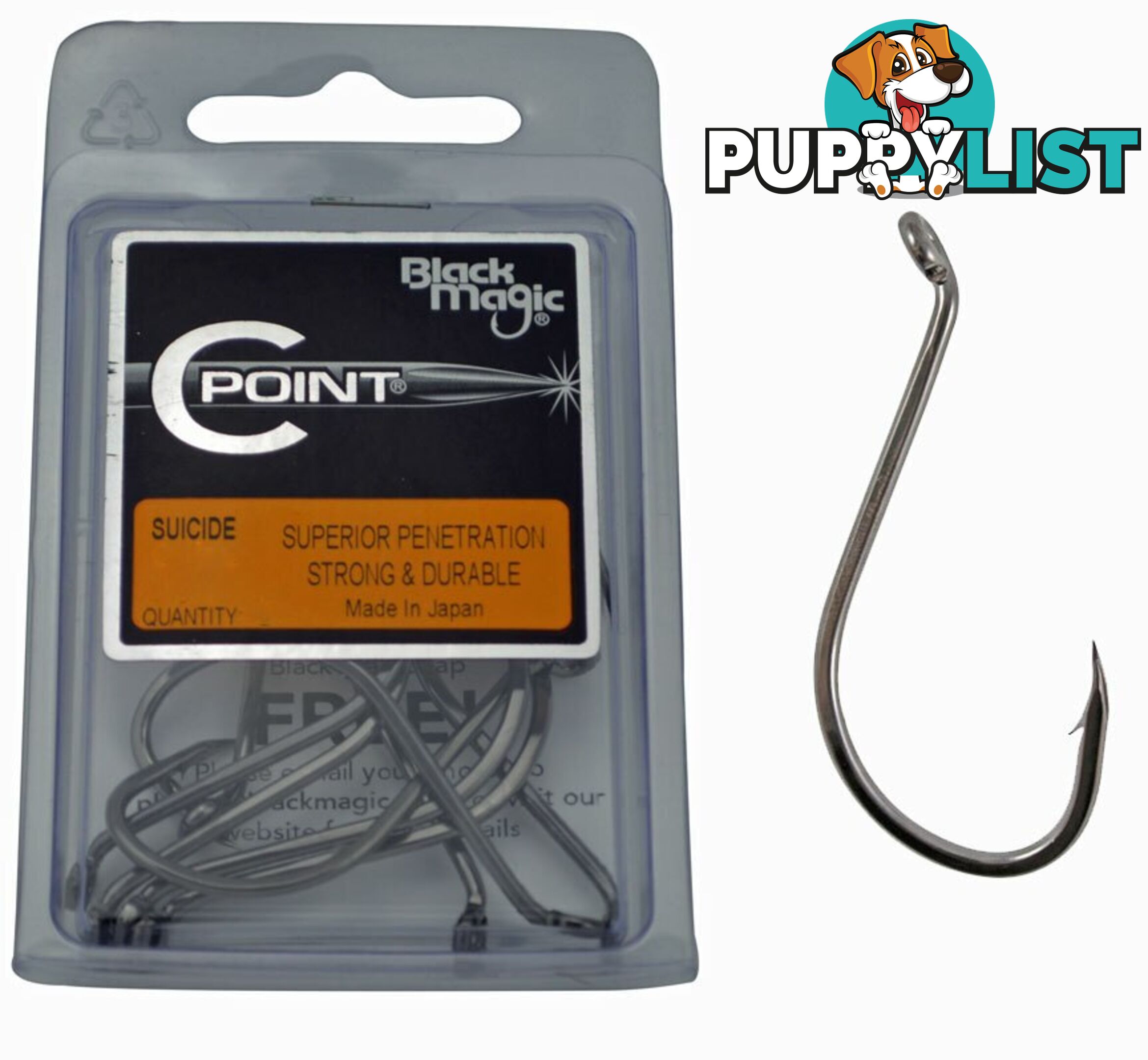 Black Magic C Point Suicide Hooks Box - C-Point - Black Magic Tackle