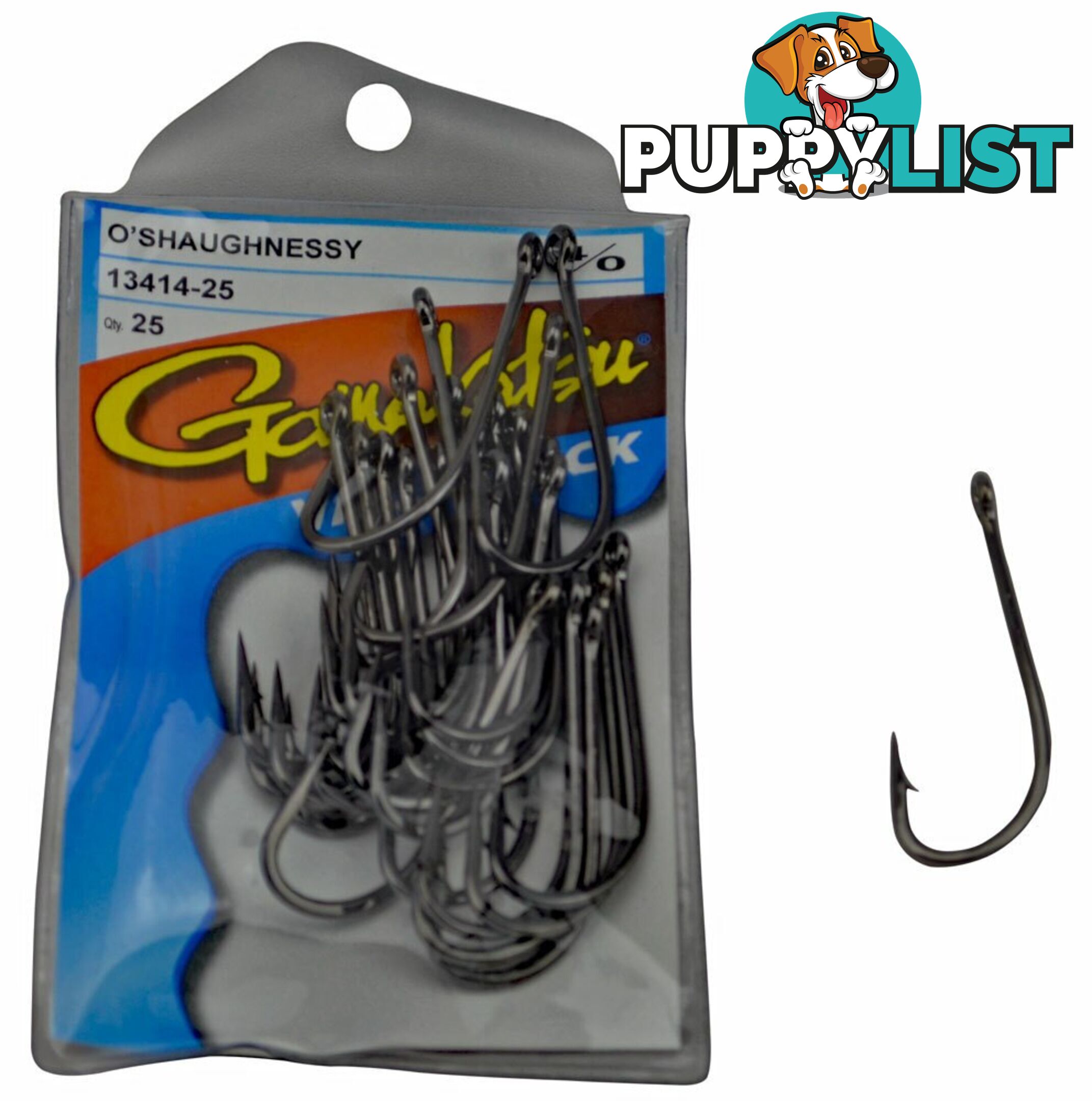 Gamakatsu O'shaughnessy (Value Pack of 25 Hooks) - Gam Osh-Value25 - Gamakatsu