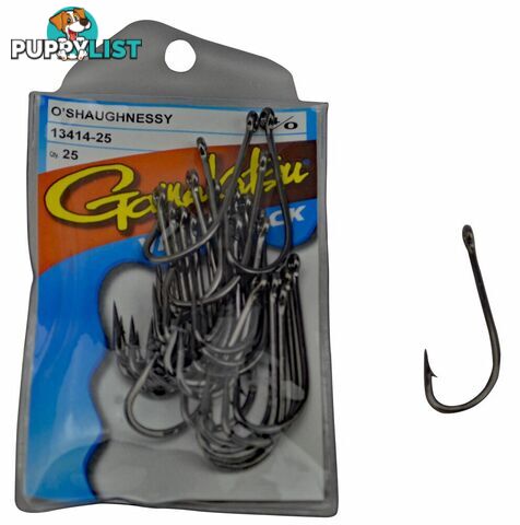 Gamakatsu O'shaughnessy (Value Pack of 25 Hooks) - Gam Osh-Value25 - Gamakatsu