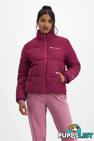 Champion Womens Rochester Puffer Jacket - Deep Cranberry - CHAMPION