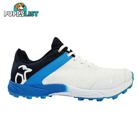 Kookaburra Pro 1500 Rubber Cricket Shoe - Blue/White lSize 4 - KOOKABURRA