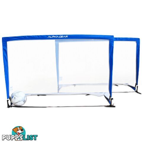 Alpha Gear Square 5Ft Pop Up Goals - 2 in one carry bag - ALPHA GEAR - 9349748002015