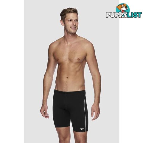 Speedo Mens End+ Logo Waterboy Jammer - Black/White - SPEEDO