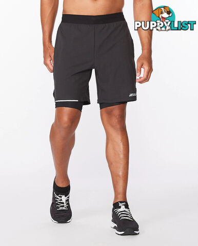 2XU Mens Aero 2-in-1 7 Inch Shorts - 2XU