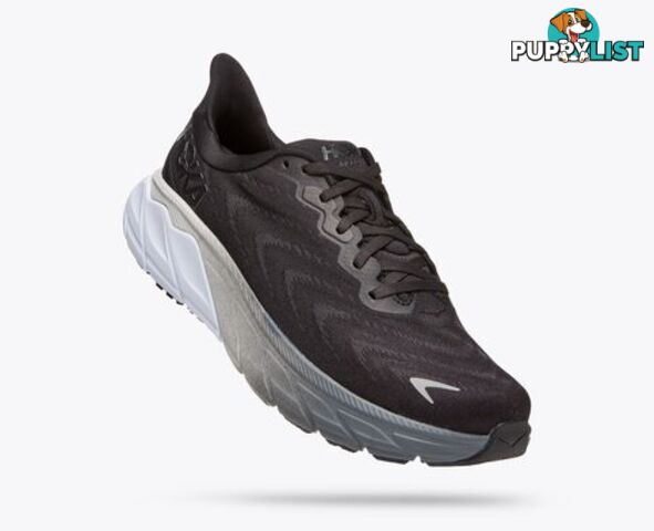 Hoka Arahi 6 Mens Running Shoe - Black/White - HOKA