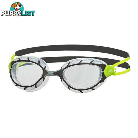 Zoggs Predator Small Swim Goggles - Black/Lime/Clear - ZOGGS