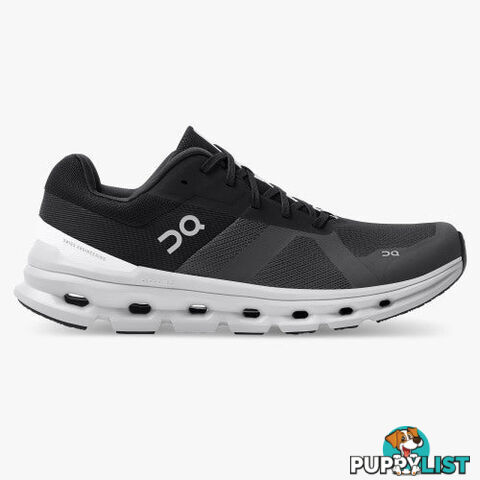 On Cloudrunner Wide Mens Running Shoe - Black - ON