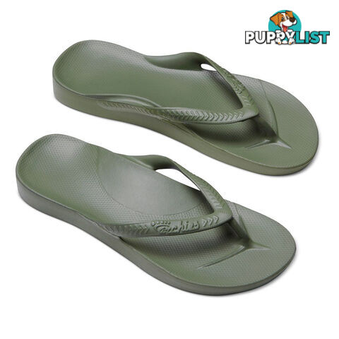 Archies Adults Arch Support Thongs - Khaki - ARCHIES