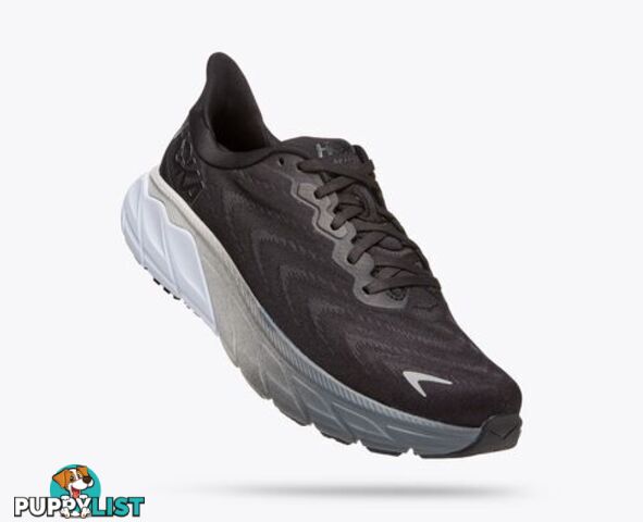 Hoka Arahi 6 Mens Running Shoe - Black/White - HOKA